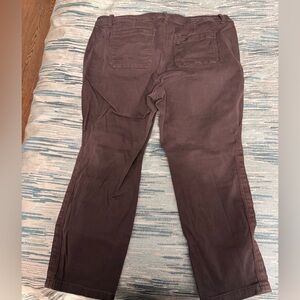 Torrid Chocolate Brown Buttoned Crop Pants